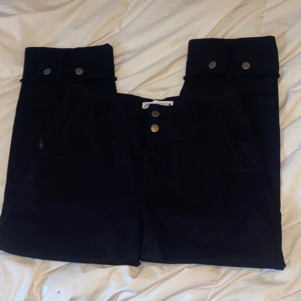 Zara Women's High Rise Black Jeans